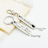 Thick Metal Custom Keychain • Personalized Keychain • Custom Keychain • Keychain Gift • Handwriting Engraving • Gift For Women